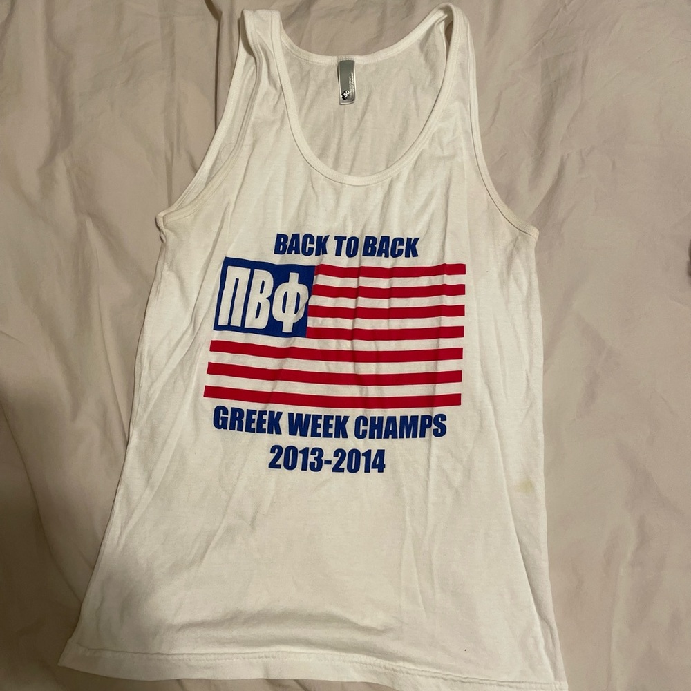 Pi Beta Phi Greek Week American Flag Tank Top